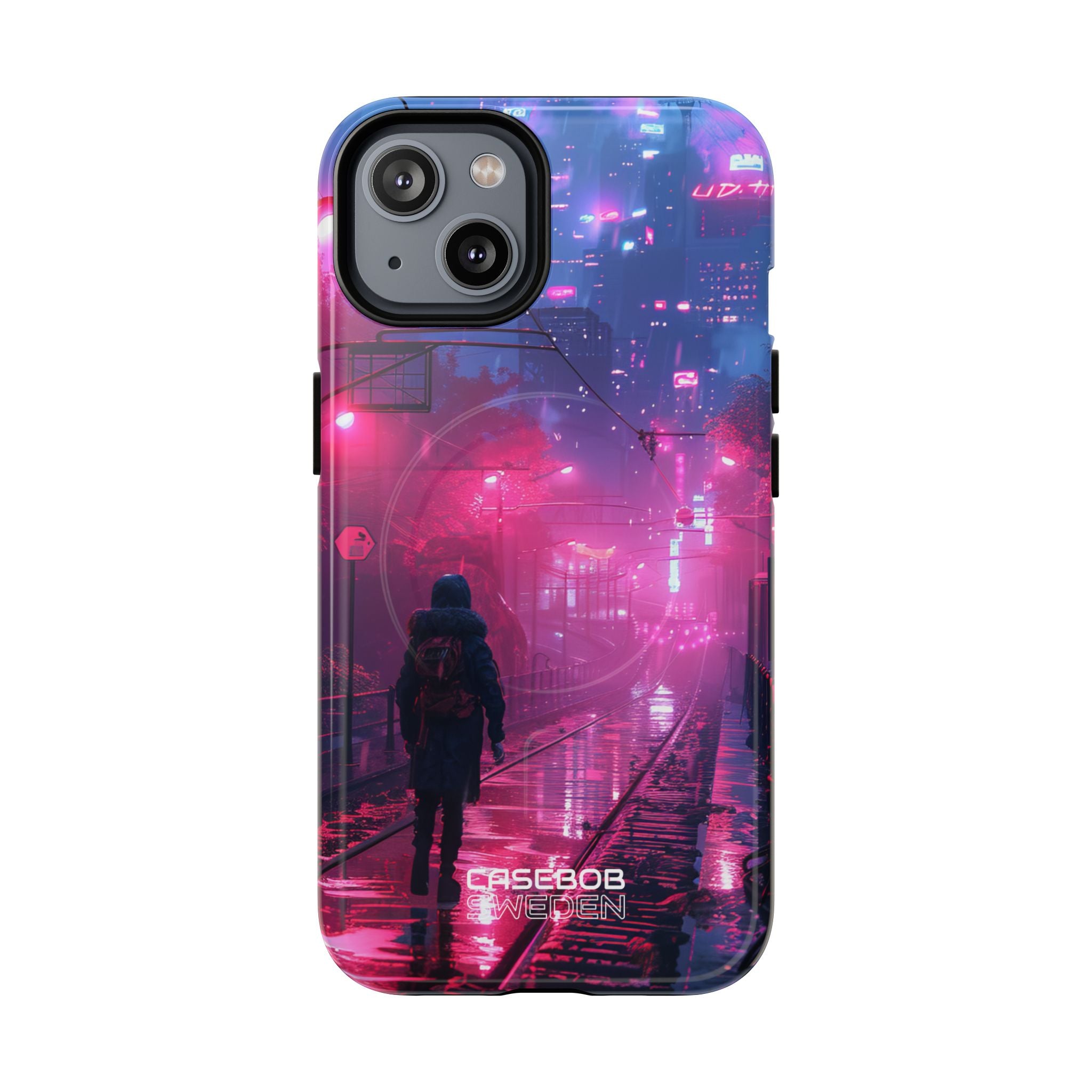 Neon Shadow City iPhone 14 - Tough+