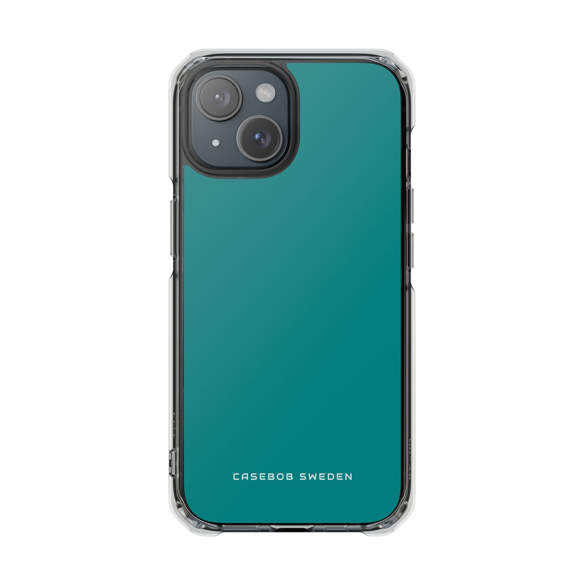 Dark Cyan iPhone 15 - Clear Impact Phone Case