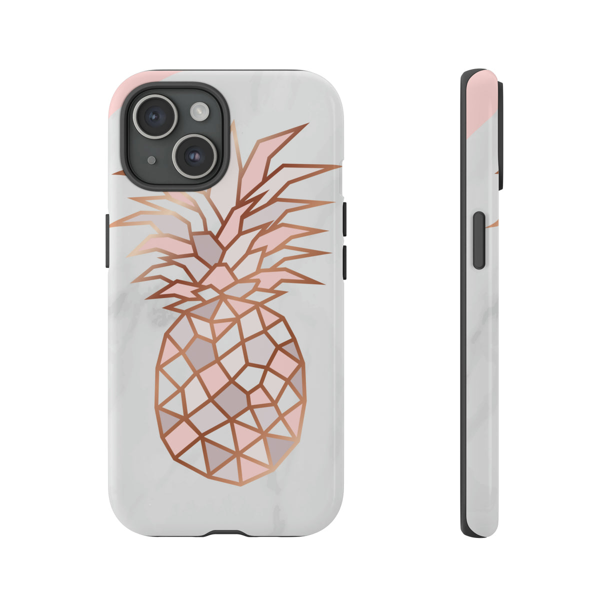 Ananas Roségold - Schutzhülle fürs Handy