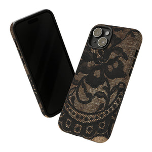 Broomrose Gothic Flower - Protective Phone Case