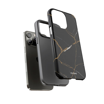 Golden Veins Emerge - iPhone Case