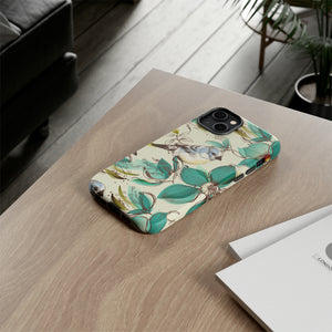 Cute Flowers and Birds iPhone case (Protective) - Protective Phone Case