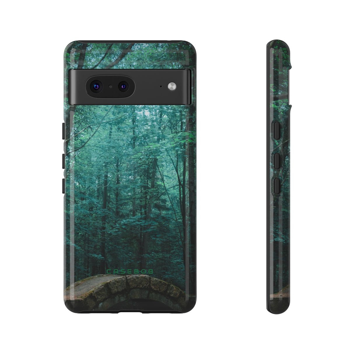 Mystical Forest with Stone Bridge - Protective Phone Case