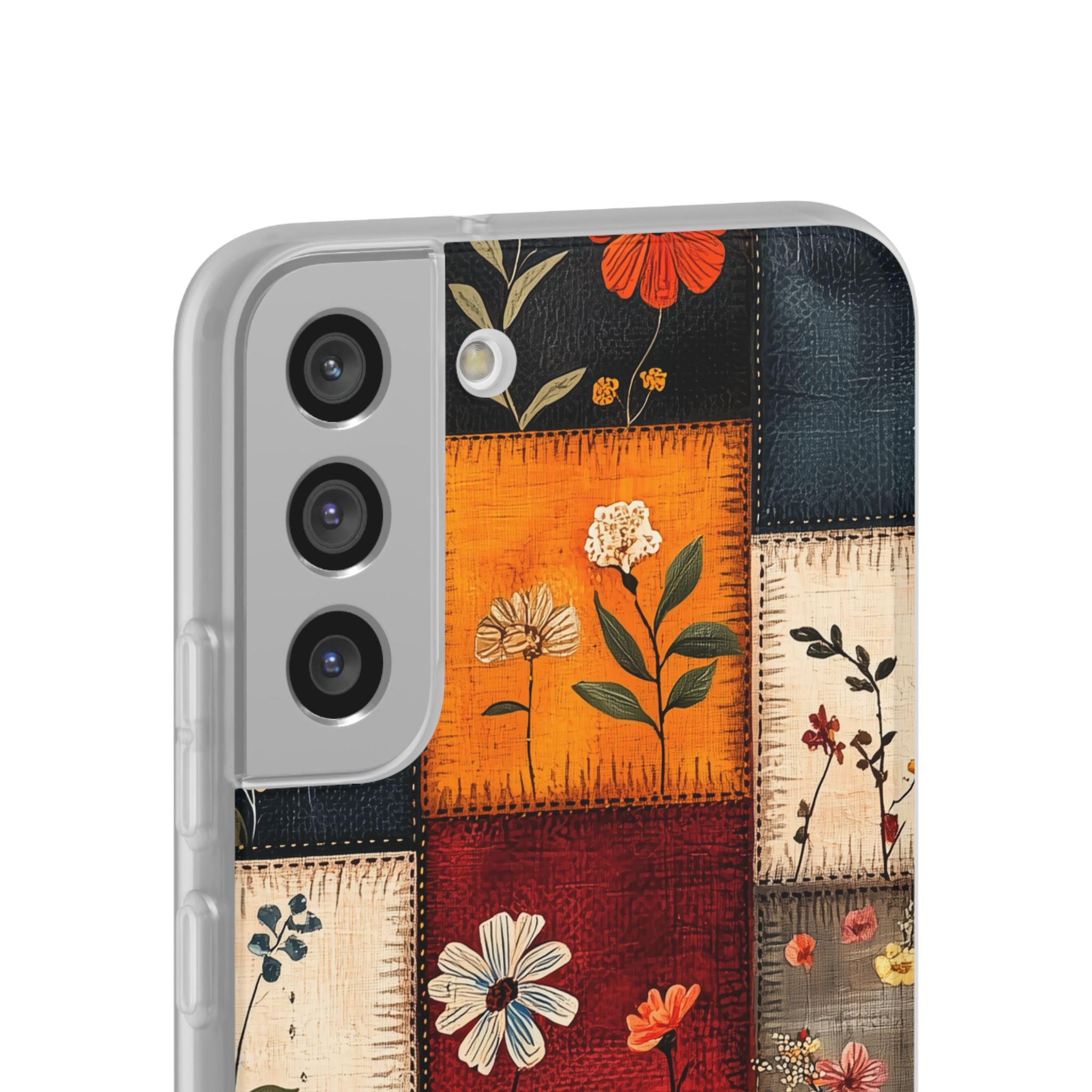 Patchwork Blooms Samsung S22 Plus Case - Soft