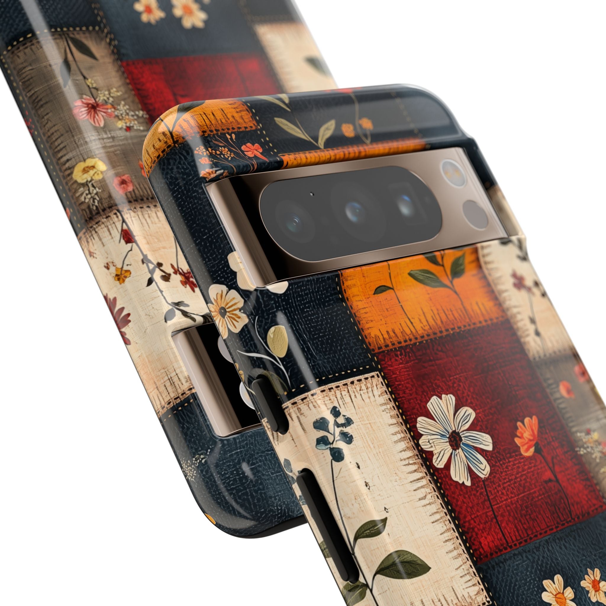 Patchwork Blooms Google Pixel 8 Pro Case - Tough