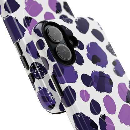 Purple Inkblots iPhone 16 | Tough+ Phone Case