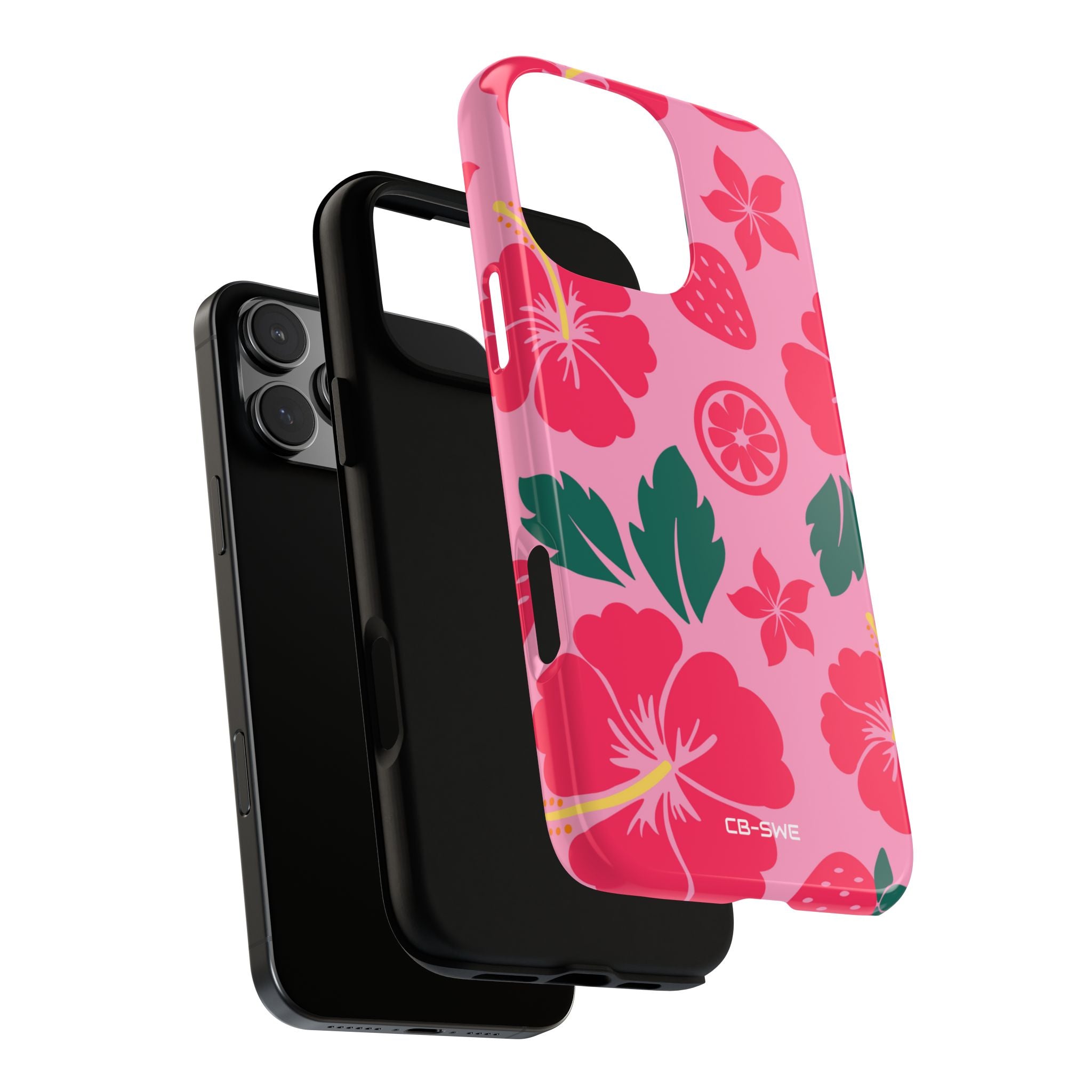 Tropical Hibiscus Harmony - iPhone Case