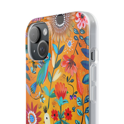 Whimsical Vintage Nature Harmony iPhone 15 - Flexi Phone Case