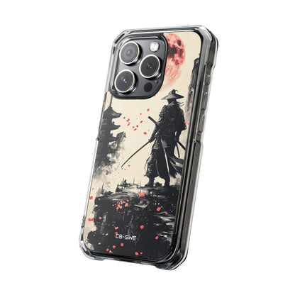 Samurai Gazes Moonward iPhone Case - Impact