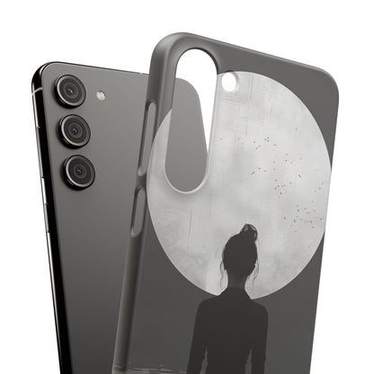 Zen Serenity Moon Reflection Samsung S23 - Slim Phone Case