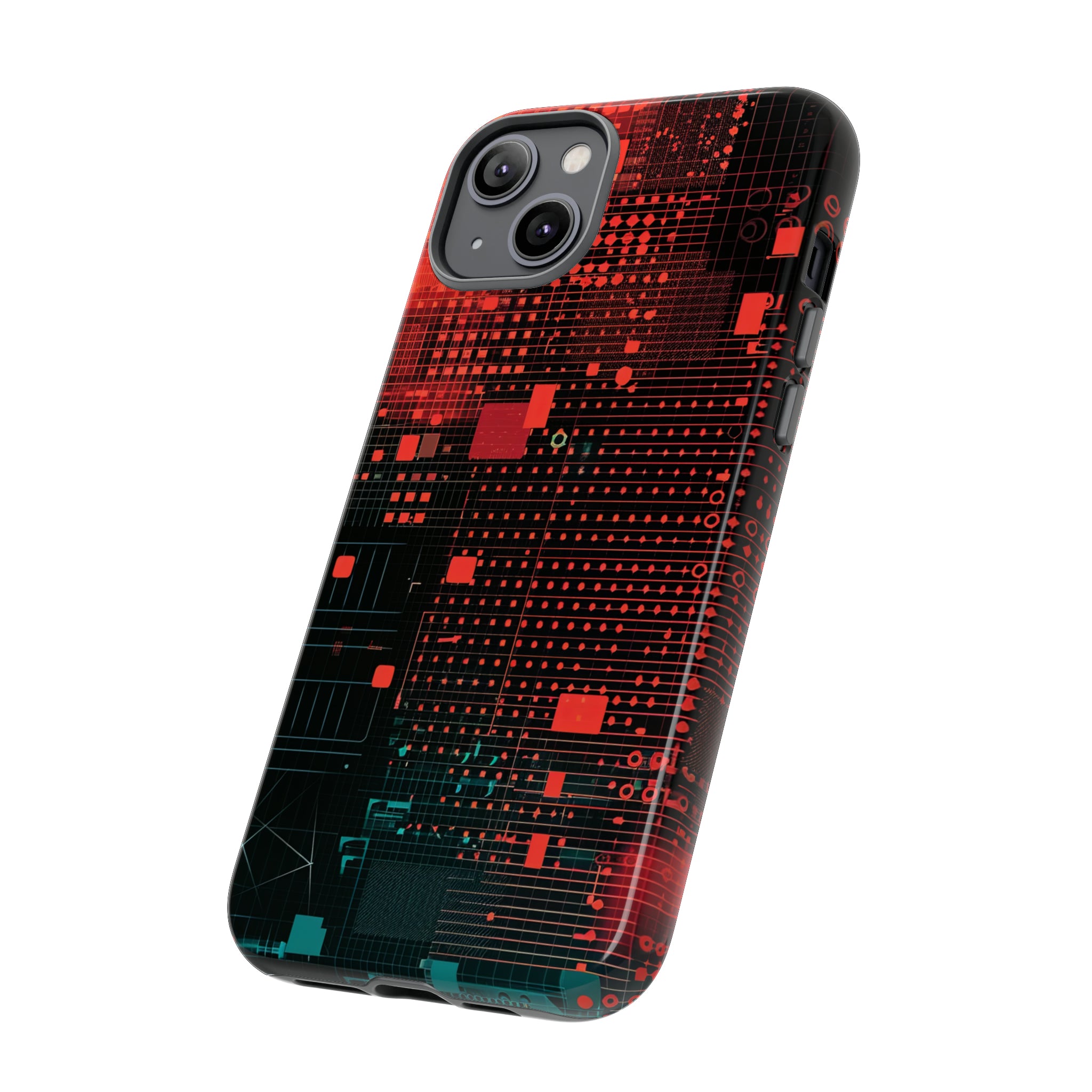 Secure Spectrum: Digital Gradient - Protective Phone Case