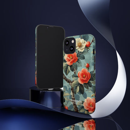 Coral Blossom Tapestry iPhone 13 - Tough