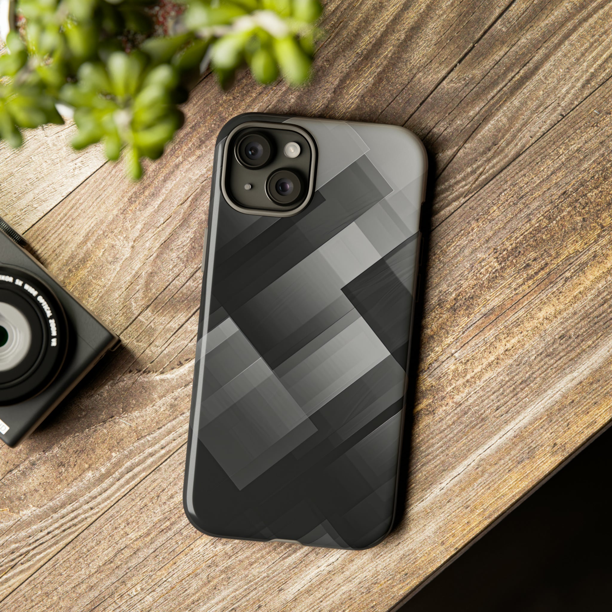 Gradient Grey Shades - Protective Phone Case