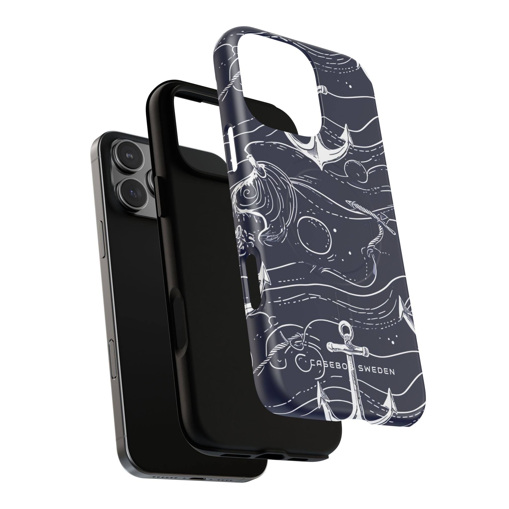 Gradient Anchorflow Waves iPhone 16  Tough+ Phone Case