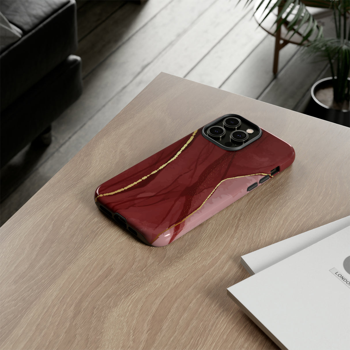 Dark Red - Protective Phone Case