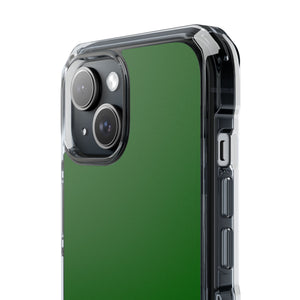 Dark Green | Phone Case for iPhone (Clear Impact Case - Magnetic)