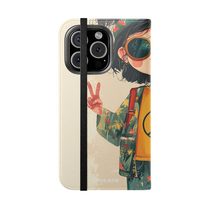 Peace Pigtails - iPhone 16 Pro Case - Wallet