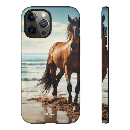 Horse Gallops Shoreline - iPhone Case