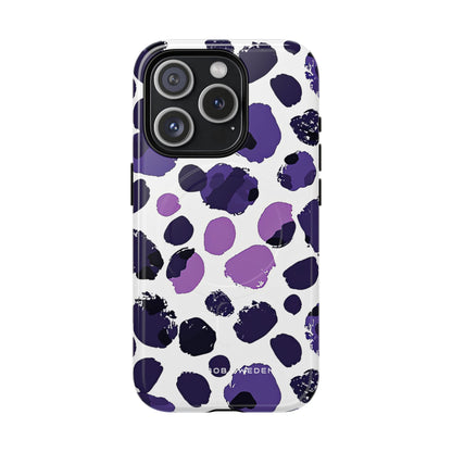 Purple Inkblots iPhone 15 | Tough+ Phone Case