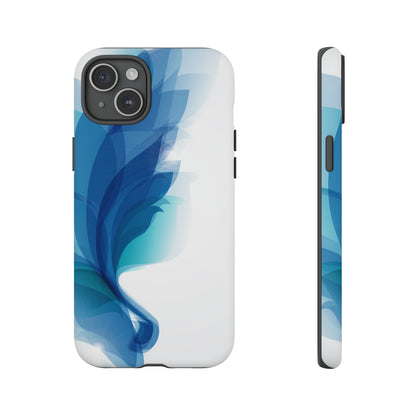 Blue Feathers - Protective Phone Case