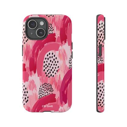 Vibrant Brushwork Dance - iPhone Case