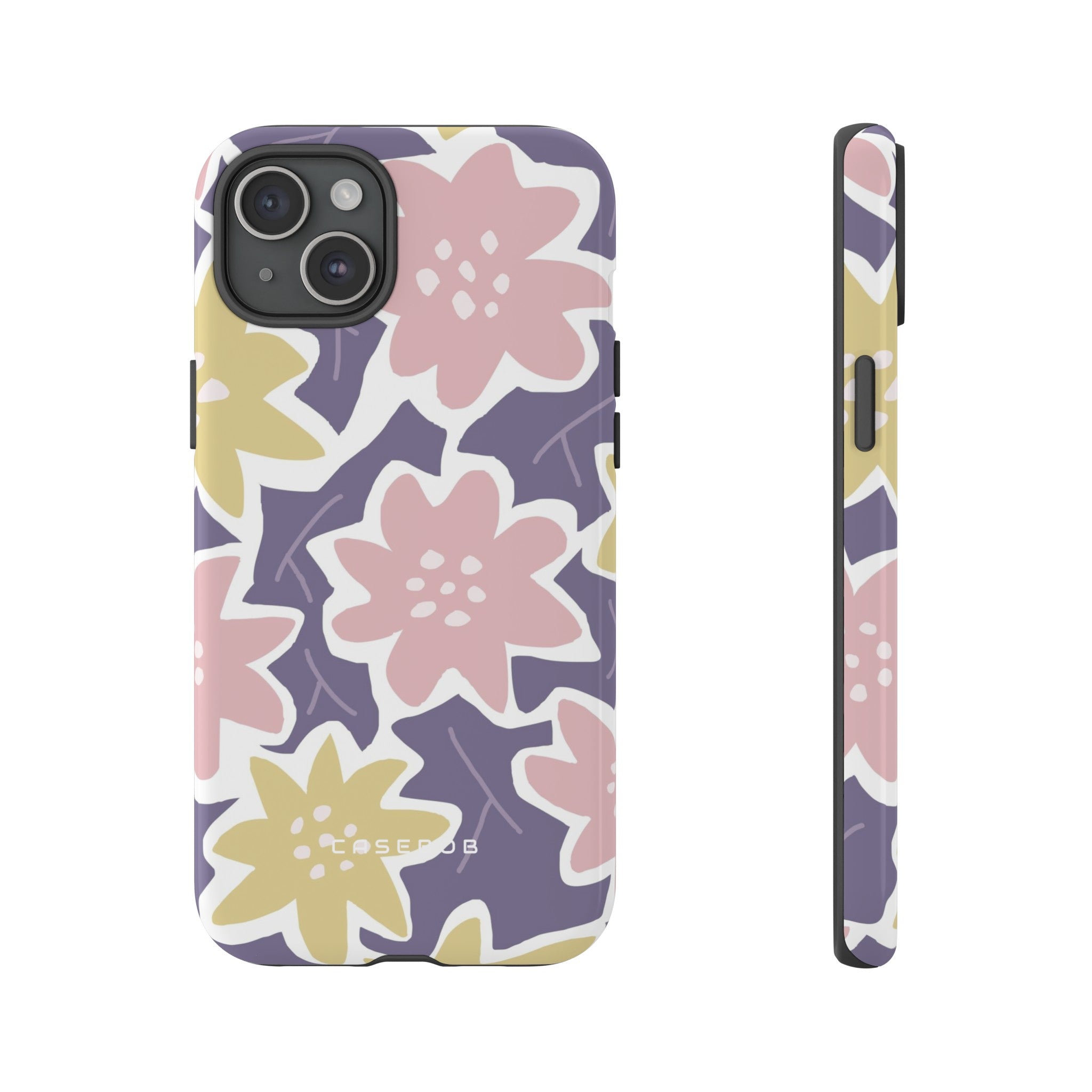 Purple Happy Flower - Protective Phone Case