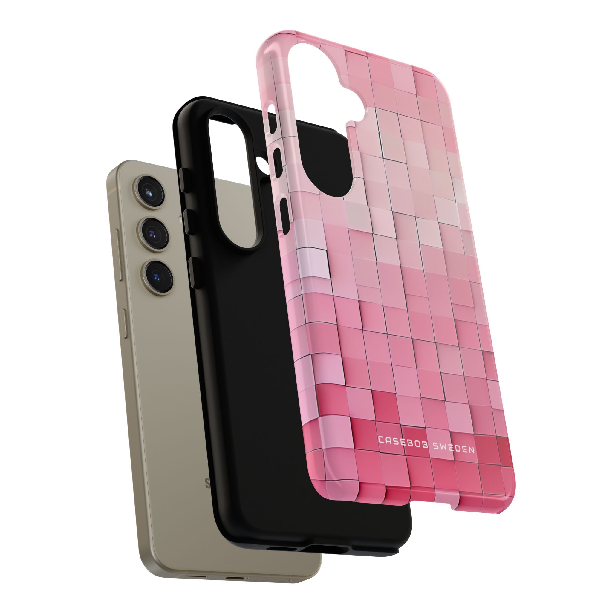 Gradient Pink Mosaic Samsung S24 - Tough Phone Case