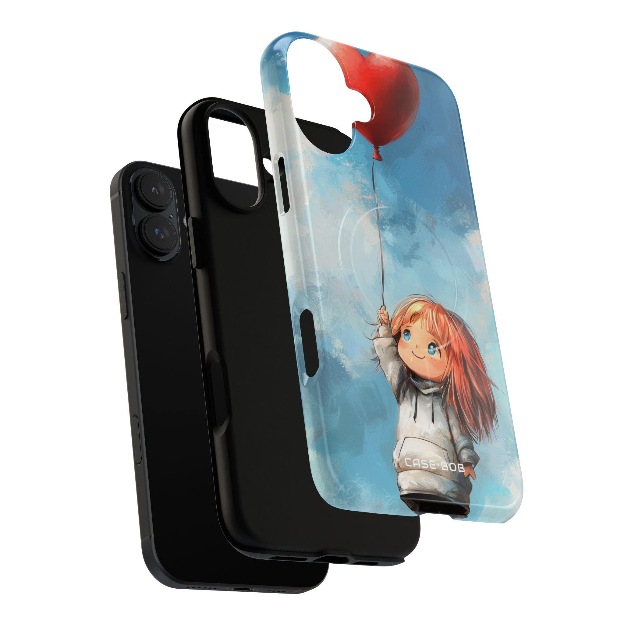 Heart Balloon Whimsy iPhone 16 Plus Case - Tough+