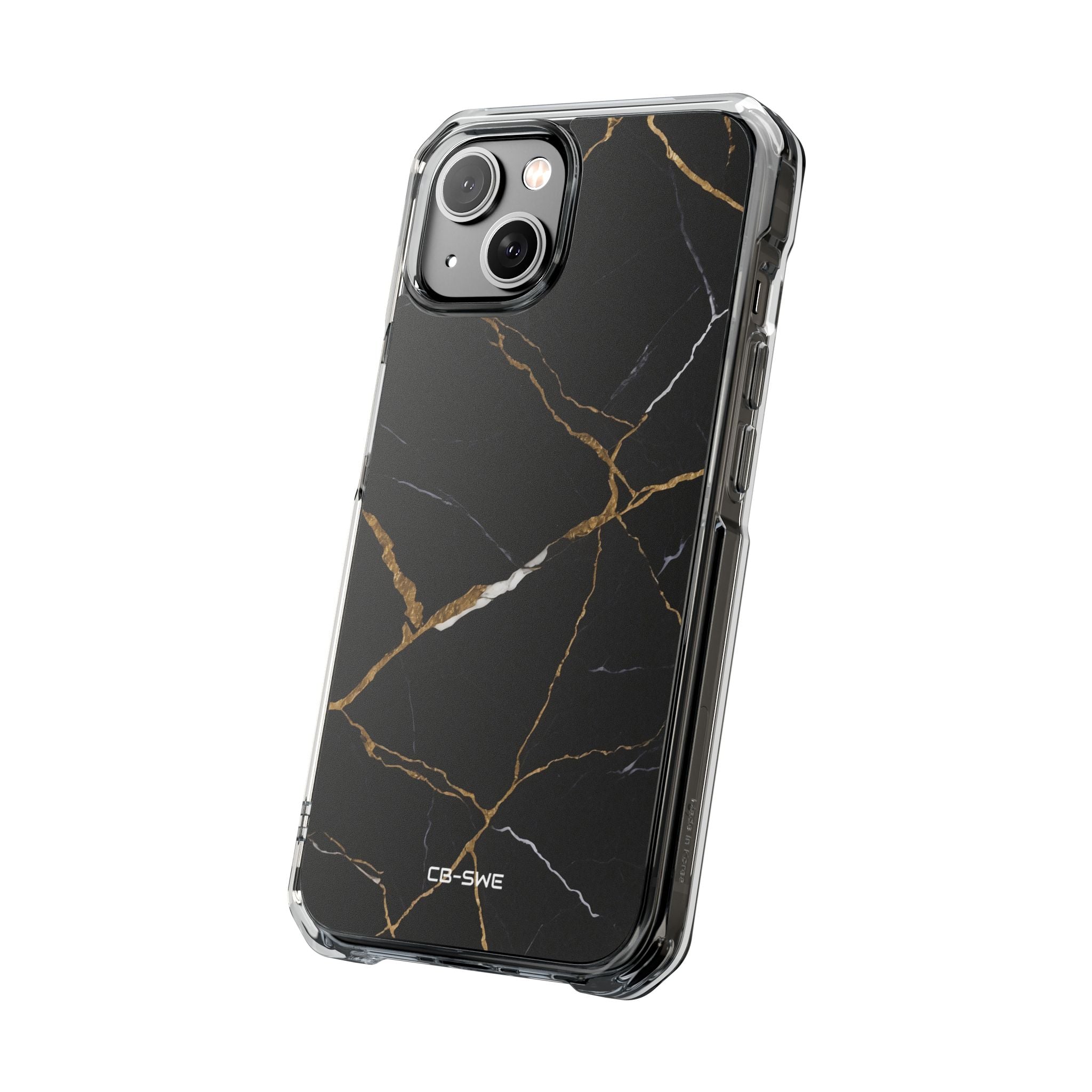Golden Veins Emerge iPhone Case - Impact
