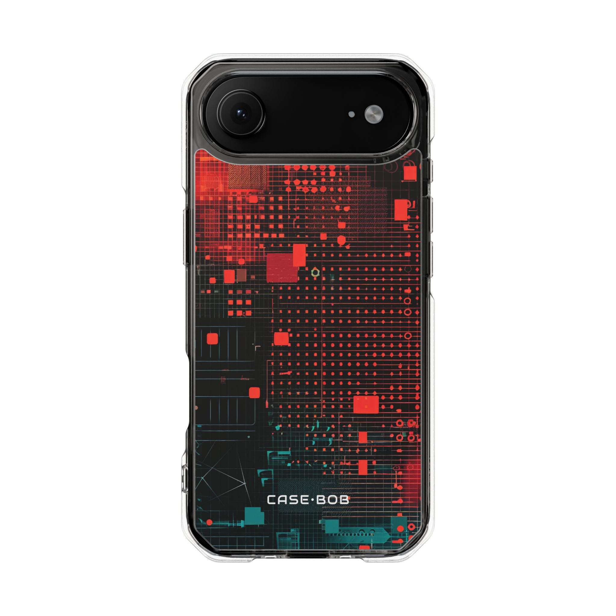 Red Gridscape iPhone 17 Air Case - Impact
