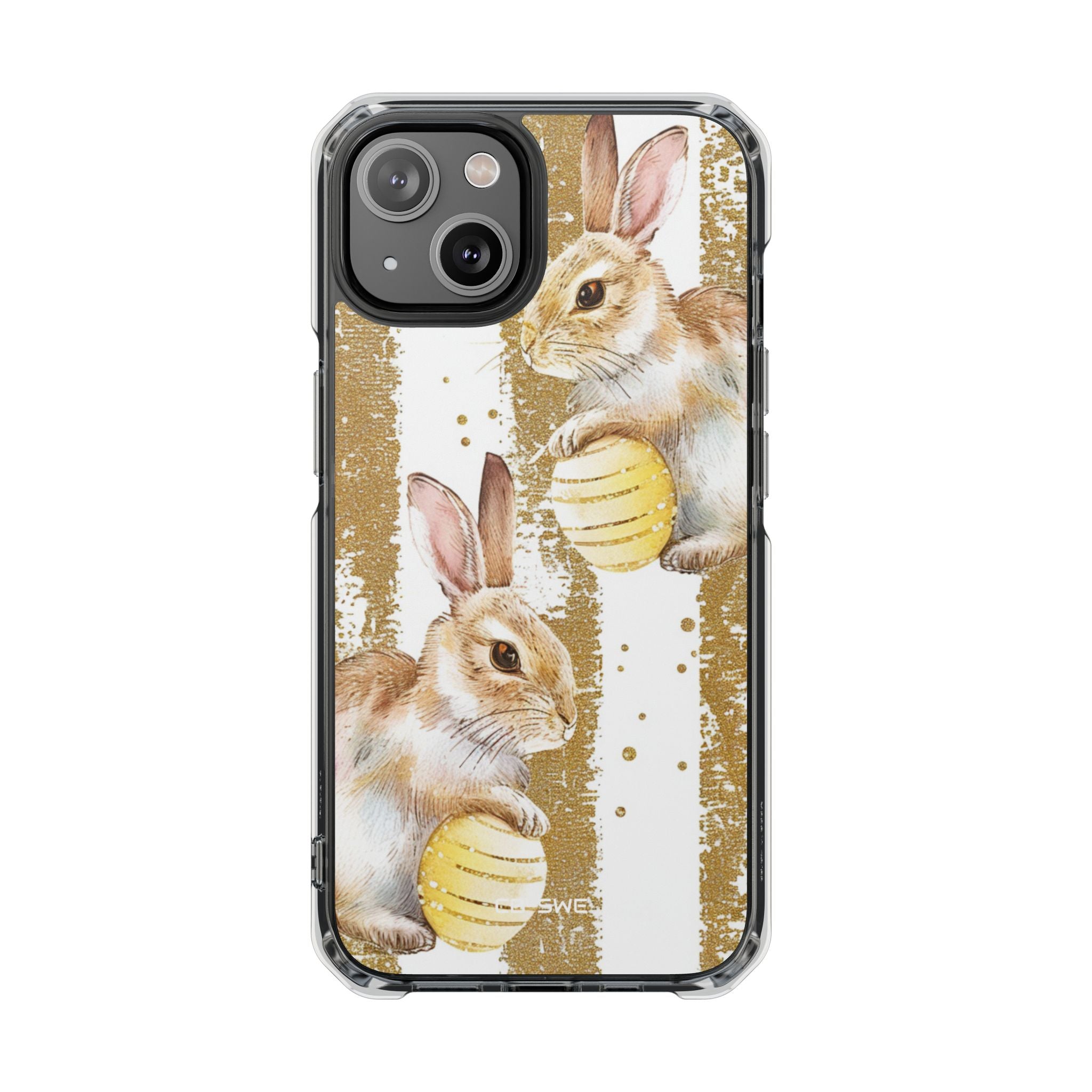 Bunnies Hold Eggs iPhone Case - Impact