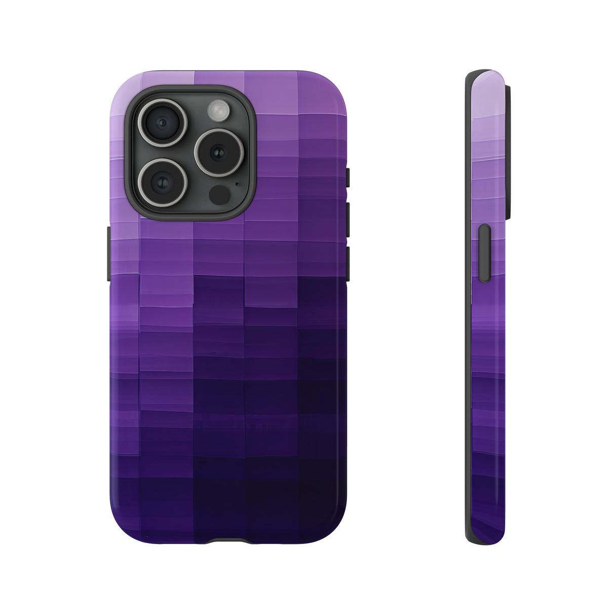 Purple Square Fusion - Protective Phone Case