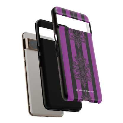 Gothic Elegance with Vertical Stripes and Ornamental Motifs Google Pixel 8 - Tough Phone Case