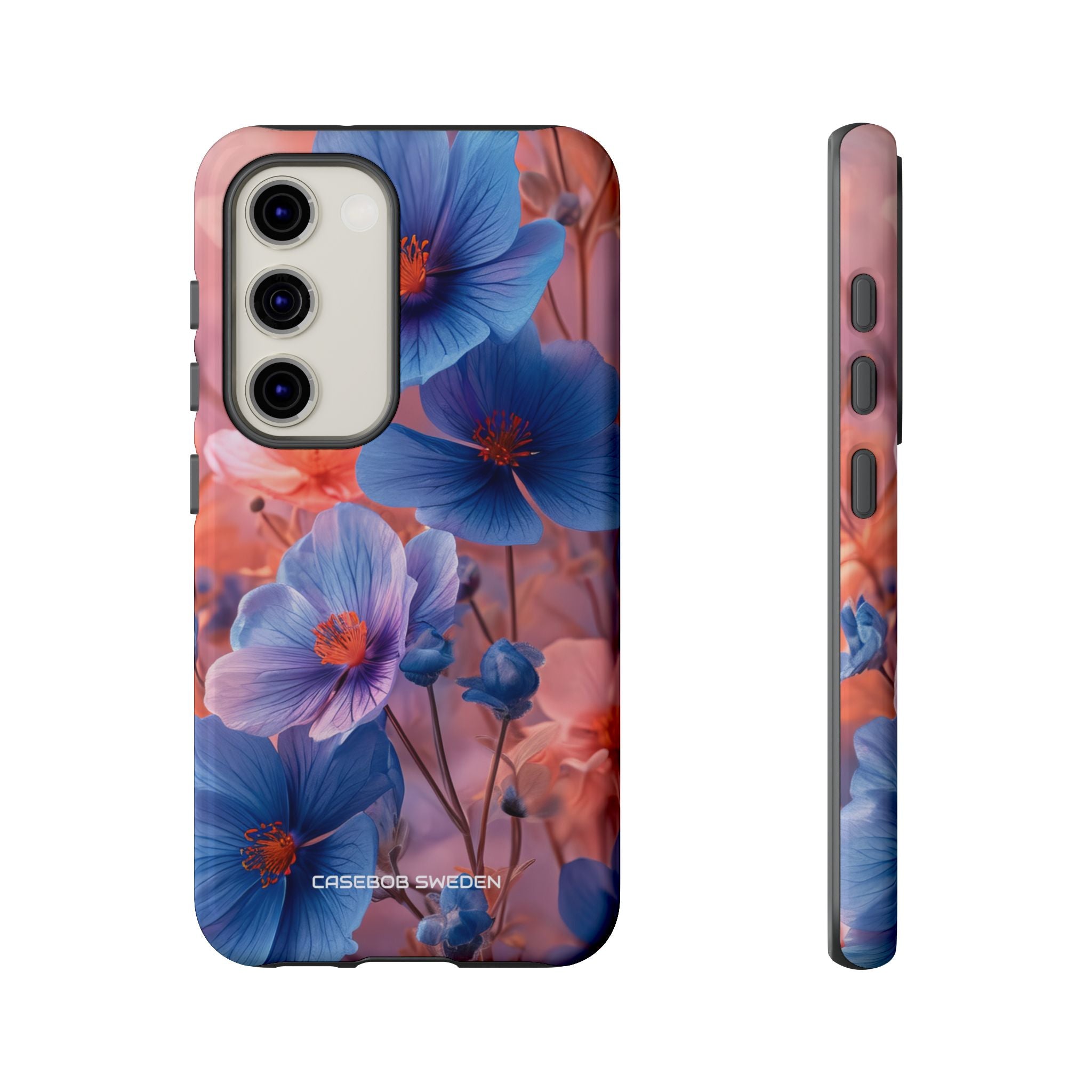 Blue Peach Blossoms - Tough Samsung S23 Phone Case