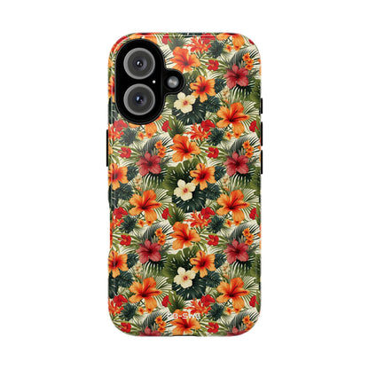 Tropical Blooms Flourish - iPhone Case