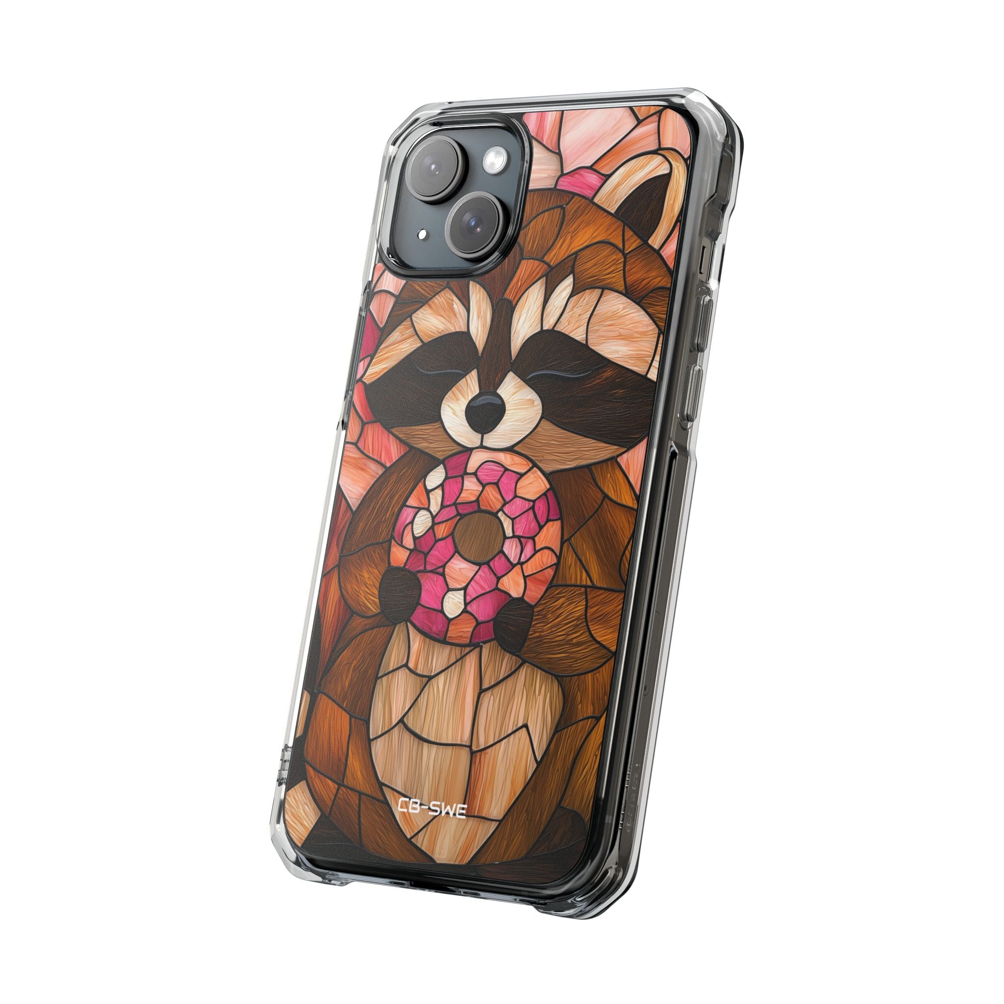 Raccoon Holds Donut iPhone Case - Impact
