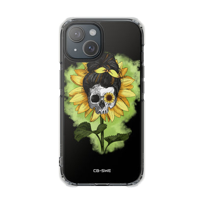 Sunflower Skull Fusion iPhone Case - Impact