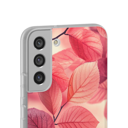 Pink Purple Nature Pattern - Flexi Samsung S22 Phone Case