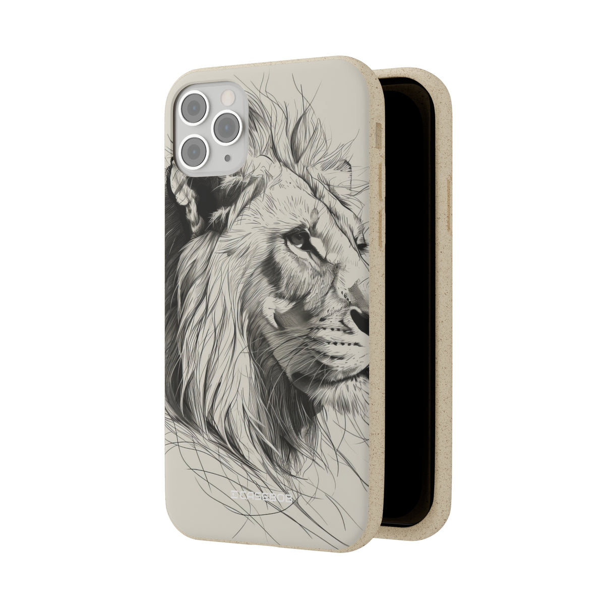 Majestic Linework Lion | Biodegradable Phone Case