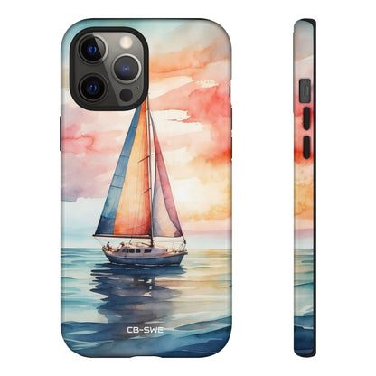 Sailboat Glides Calm - iPhone Case
