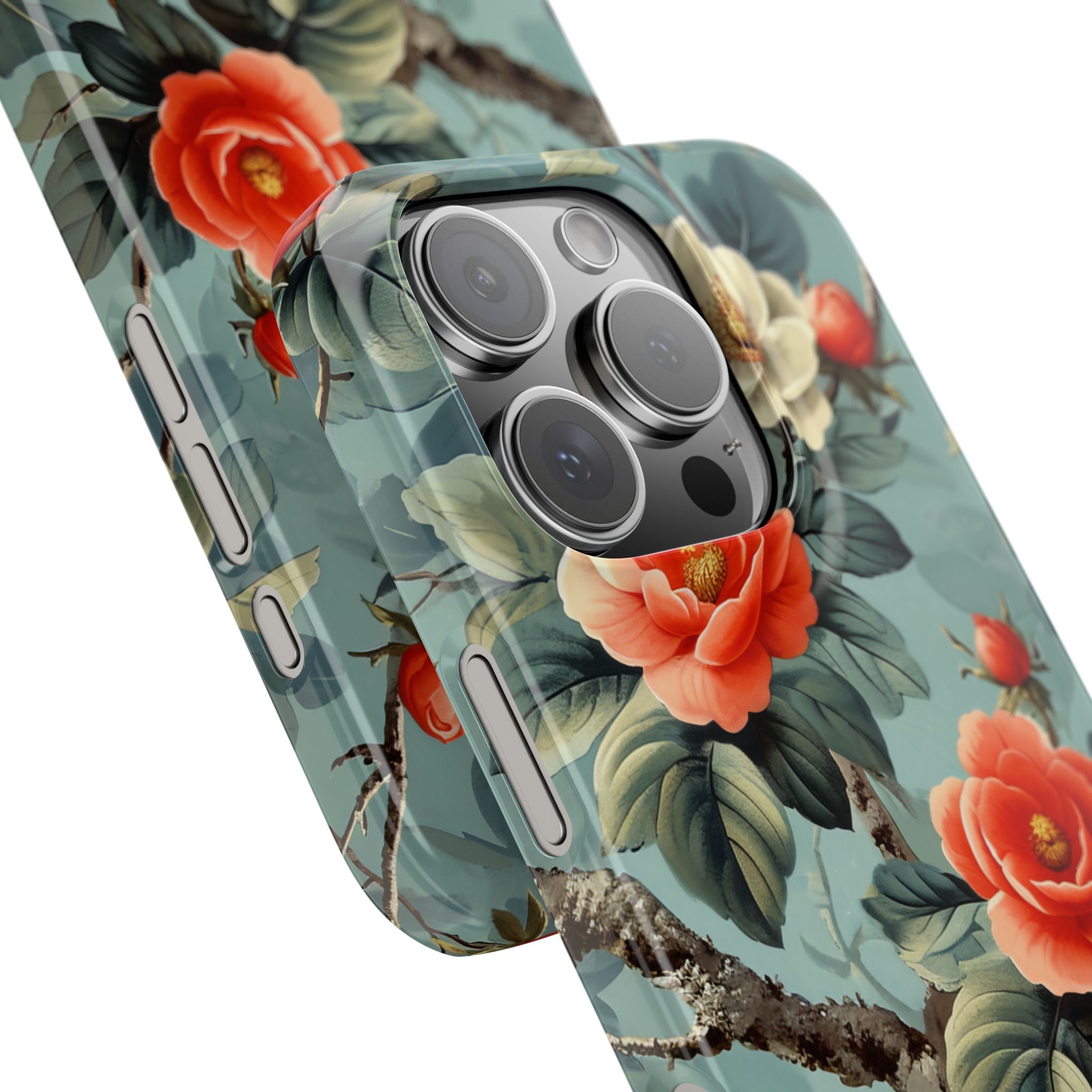 Vintage Floral Romance iPhone 16 - Slim Phone Case