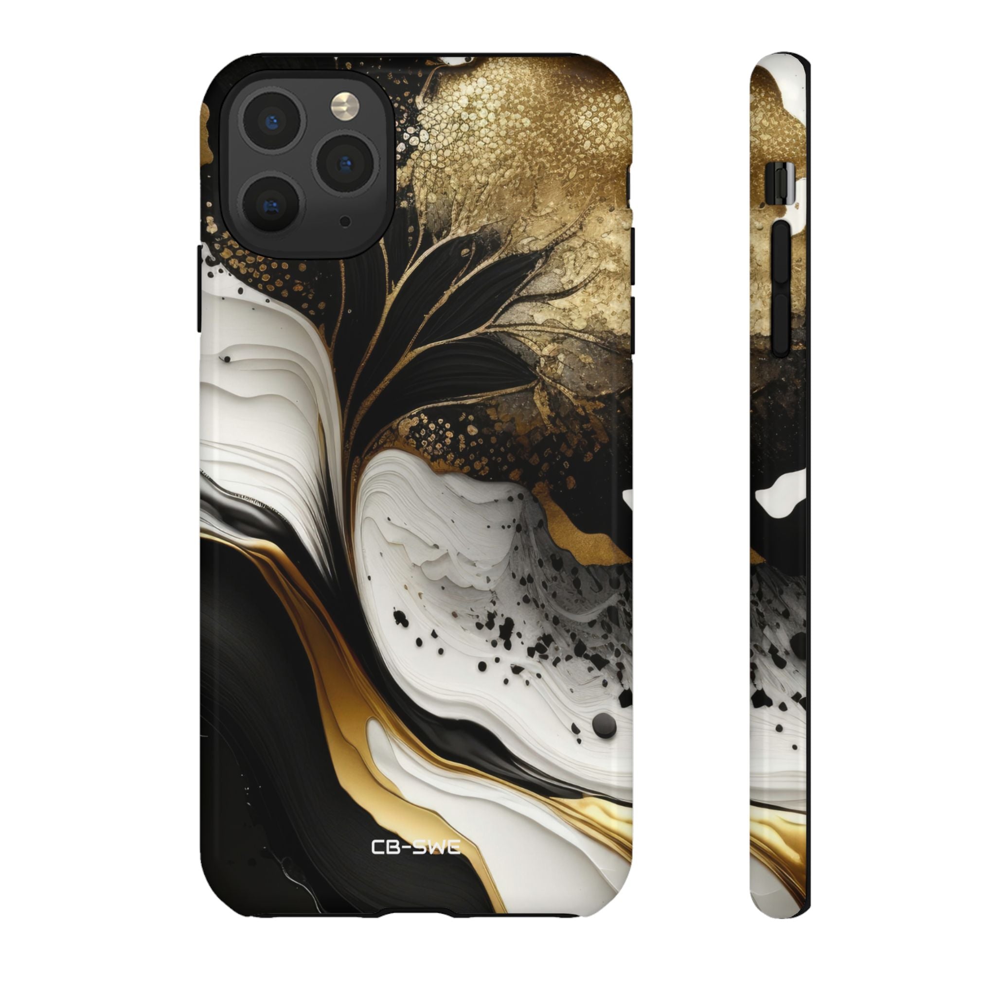 Gold Swirl Elegance - iPhone Case