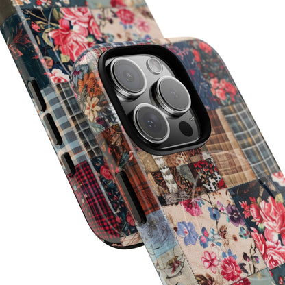 Patchwork Floral Quilt iPhone 16 - Tough+
