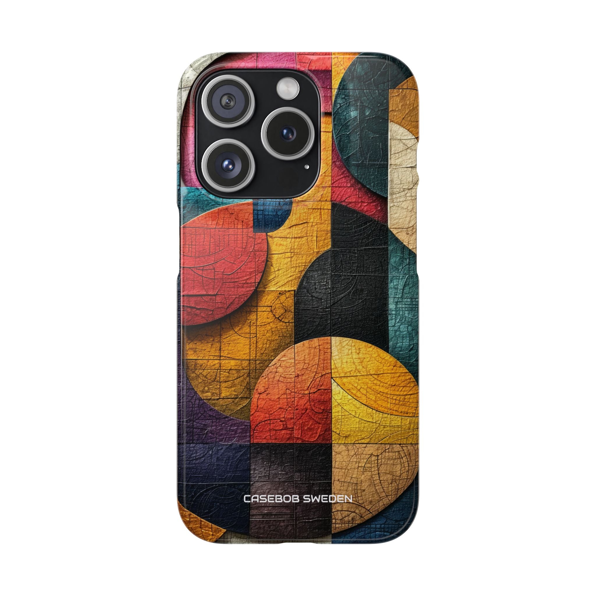 Vibrant Geometric Art - Slim iPhone 15 Phone Case