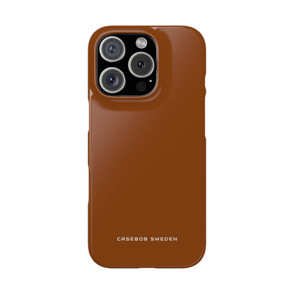 Saddle Brown iPhone 16 - Slim Phone Case