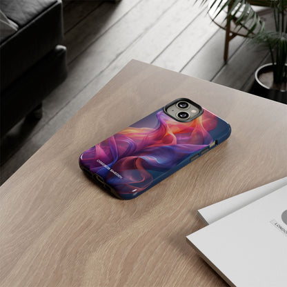 Violet Orange Flow - Tough iPhone 14 Phone Case