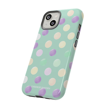 Pastel Polka Dots - Tough iPhone 14 Phone Case