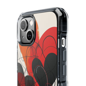 Fiery Hearts - Phone Case for iPhone (Clear Impact - Magnetic)