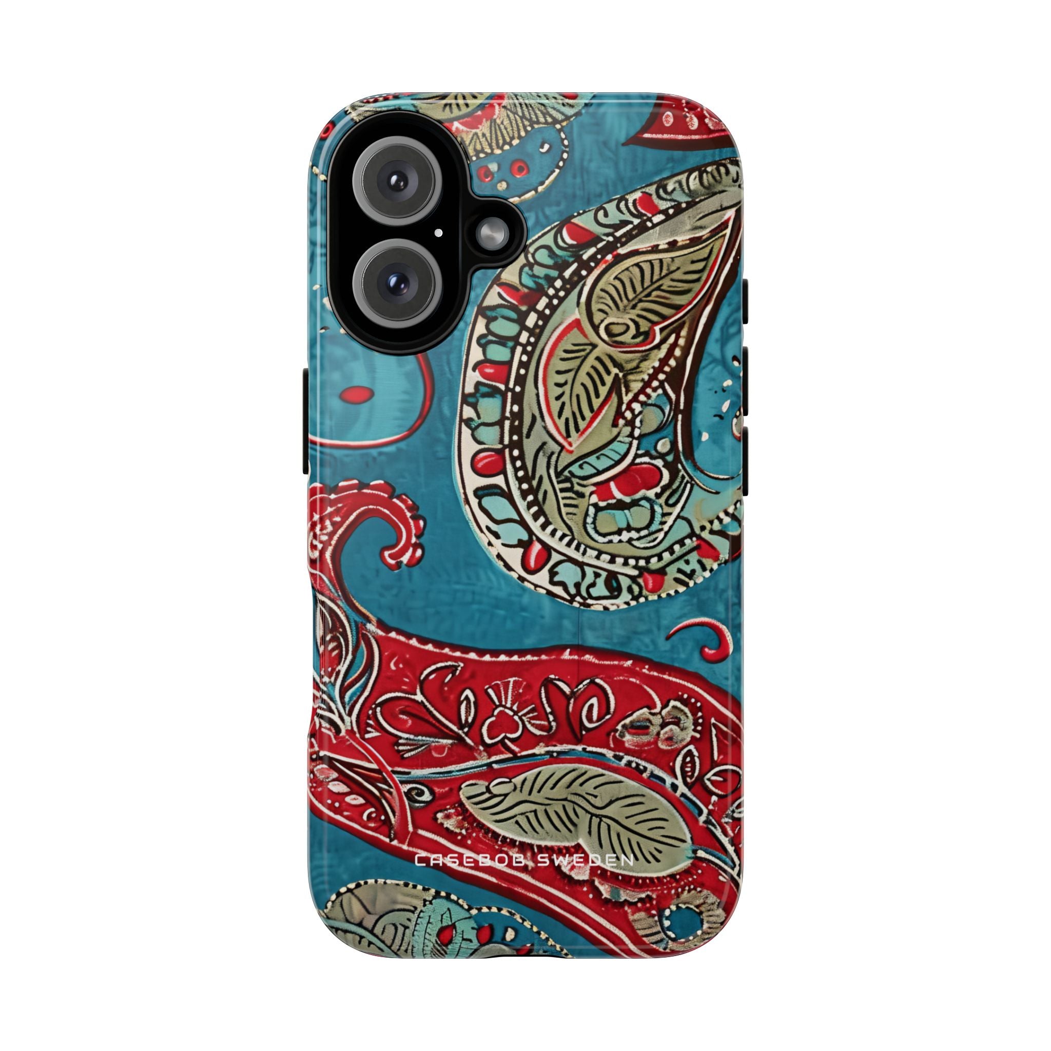 Vintage Paisley Elegance iPhone 16 - Robuste Handyhülle