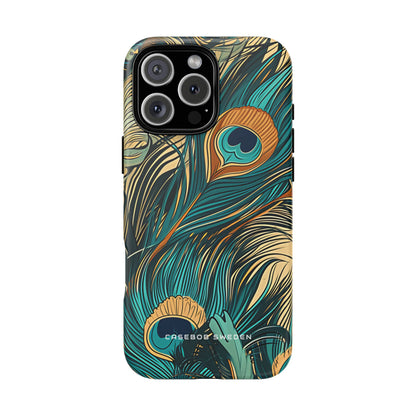 Art Nouveau Peacock Elegance iPhone 16 - Tough Phone Case